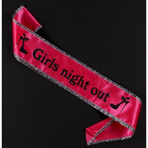Banda "Girls Night Out" rosa (1 ud)
