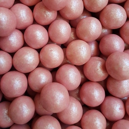 Bolas cereal con choco blanco deluxe rosa (250 grs)