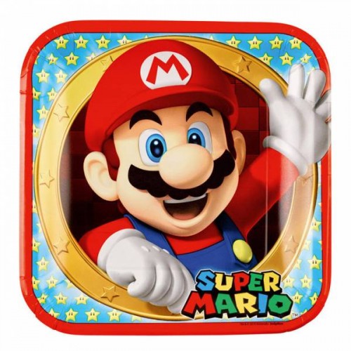 Pratos Super Mario Bros 23 cm (8 uds)