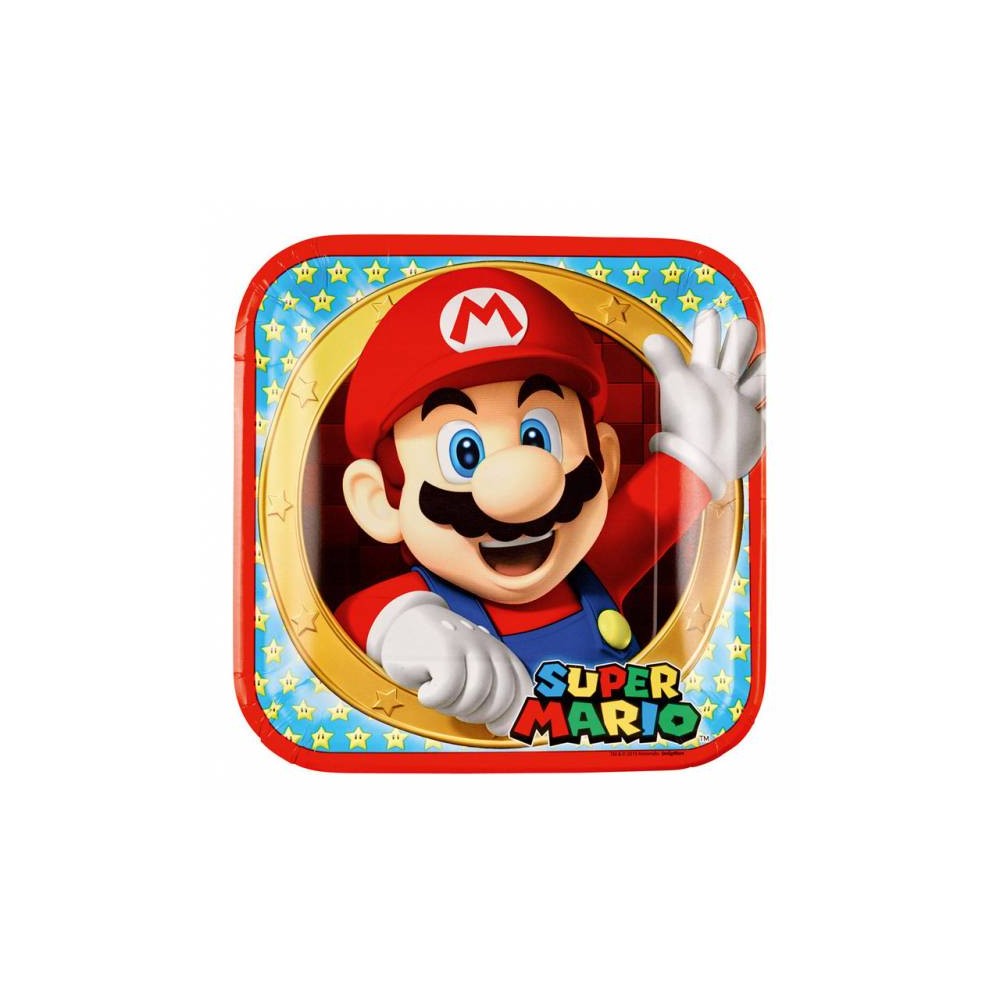 Platos Super Mario Bros 23 cm (8 uds)
