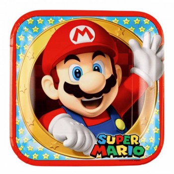 Platos Super Mario Bros 23 cm (8 uds)