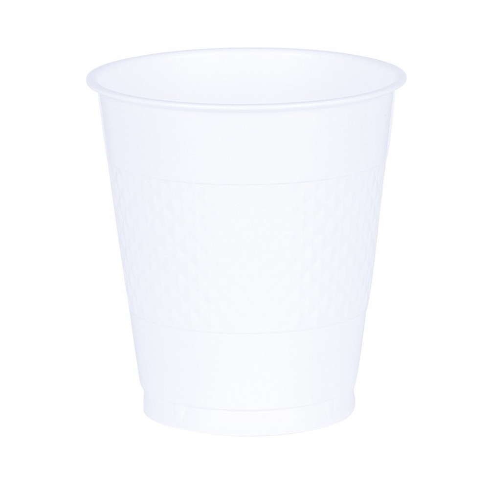 Vaso Plástico Blanco 355ml (10 uds)
