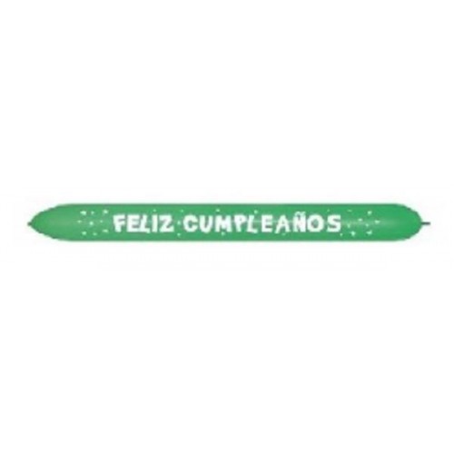 Globos Látex " Feliz Cumpleaños" Verde (1 ud)