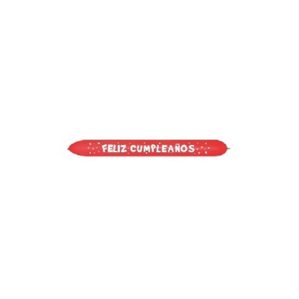 Globos Látex " Feliz Cumpleaños" Rojo (1 ud)
