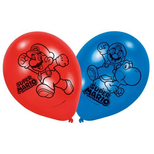 Globos Super Mario (6 uds)