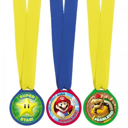 Medallas Super Mario (12 uds)