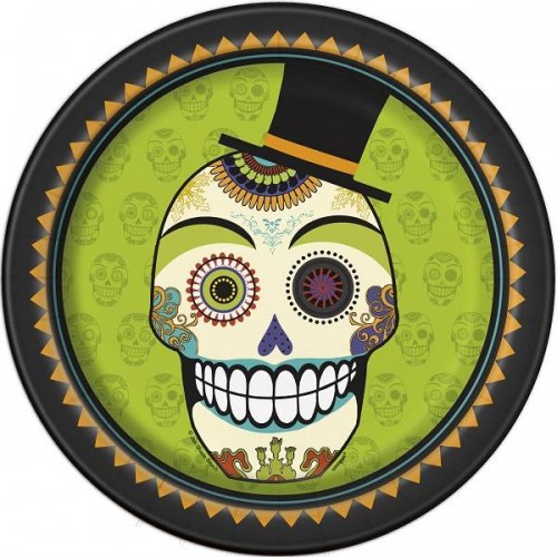 Platos "Day of the Dead" 23 cm (8 uds)