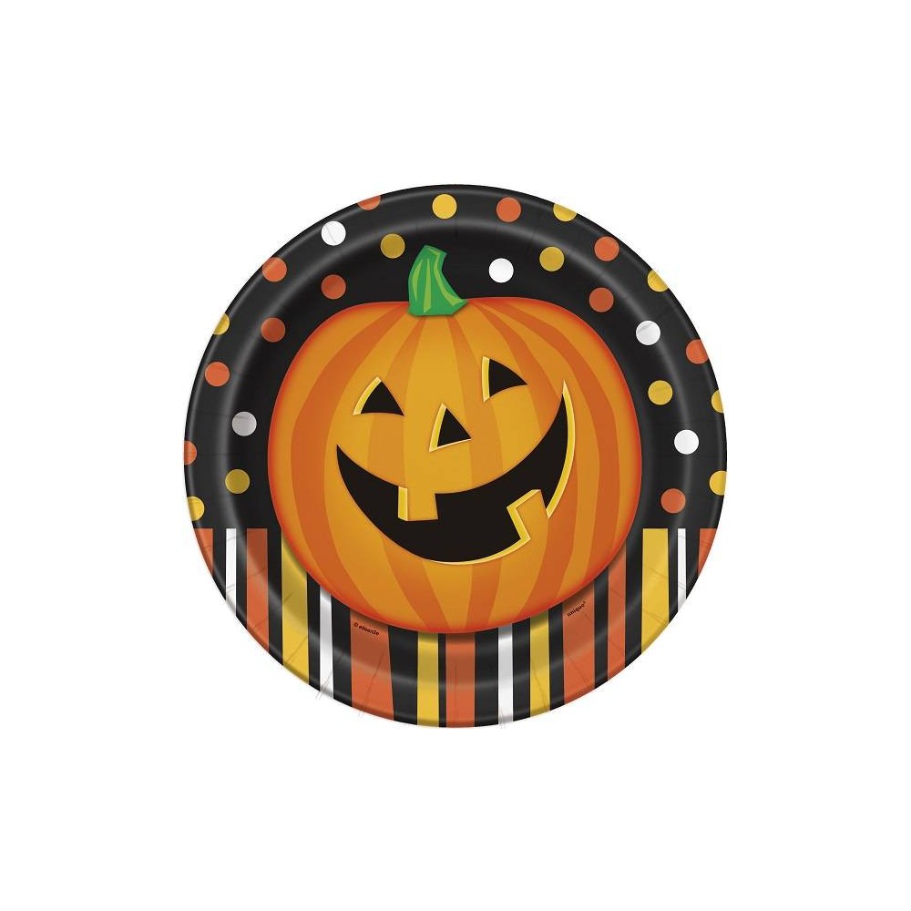 'Platos "Pumpkin Pals" 18 cm (8 uds)