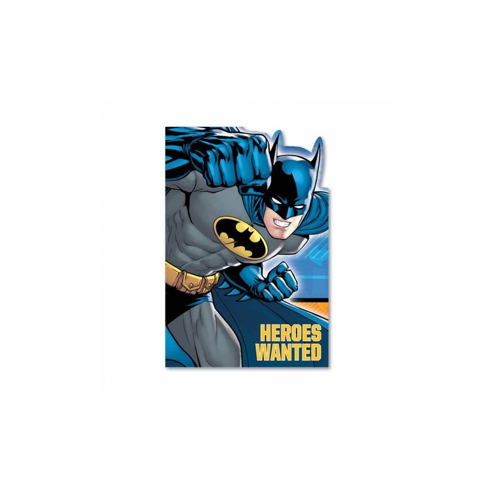 Invitaciones Batman Gotham (8 uds)