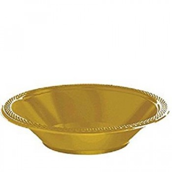Bol de Plástico Color Oro (10 uds)