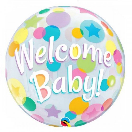 Globo "Welcome Baby" Grande (1 ud)