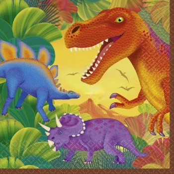 Servilletas Dinosaurio Prehistorico Grandes (16 uds)