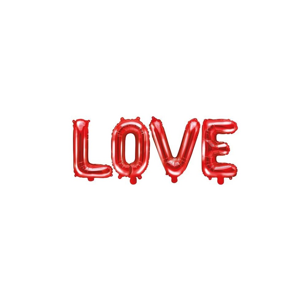 Globo foil "LOVE" rojo (1 ud)