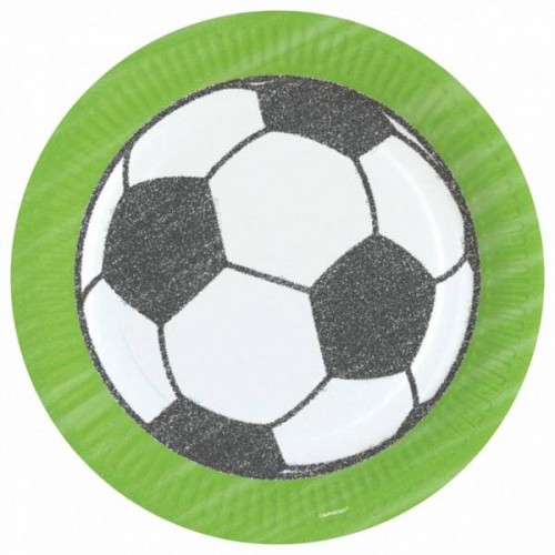 Platos 23cm Fútbol (8 uds)