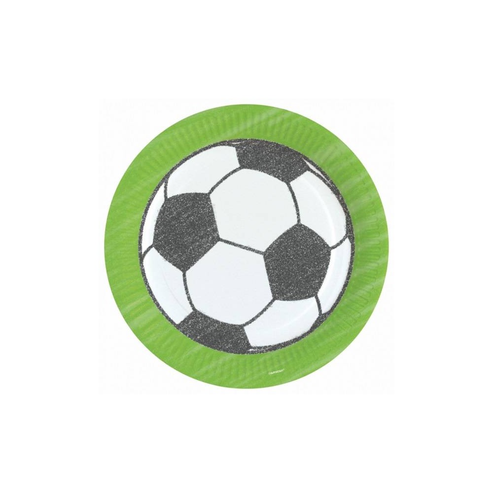 Platos 23cm Fútbol (8 uds)