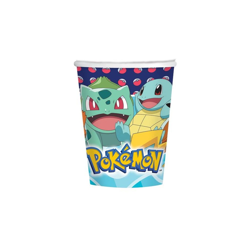Vasos Pokemon 250 ml (8 uds)