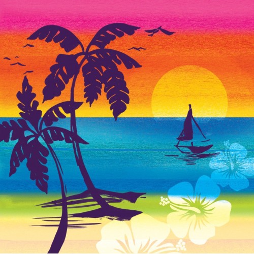 Servilletas Grandes Aloha Summer (16 uds)