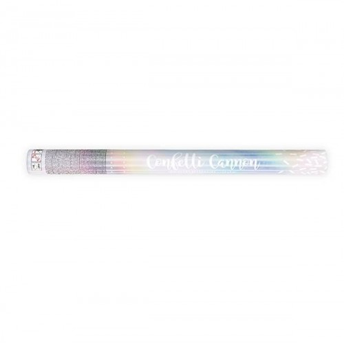 Cañon Confeti iridiscente 60 cm (1 ud)