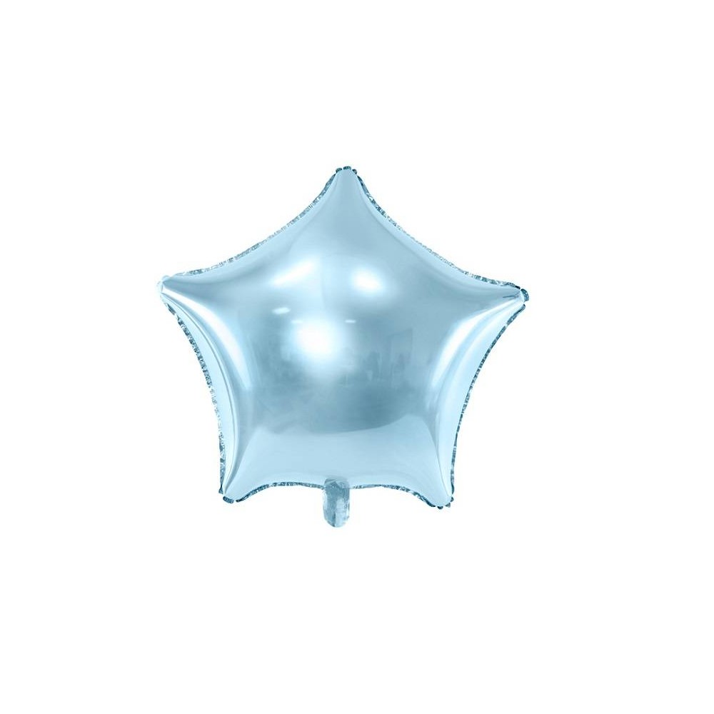 Balão Estrela azul claro 48 cm (1 ud)