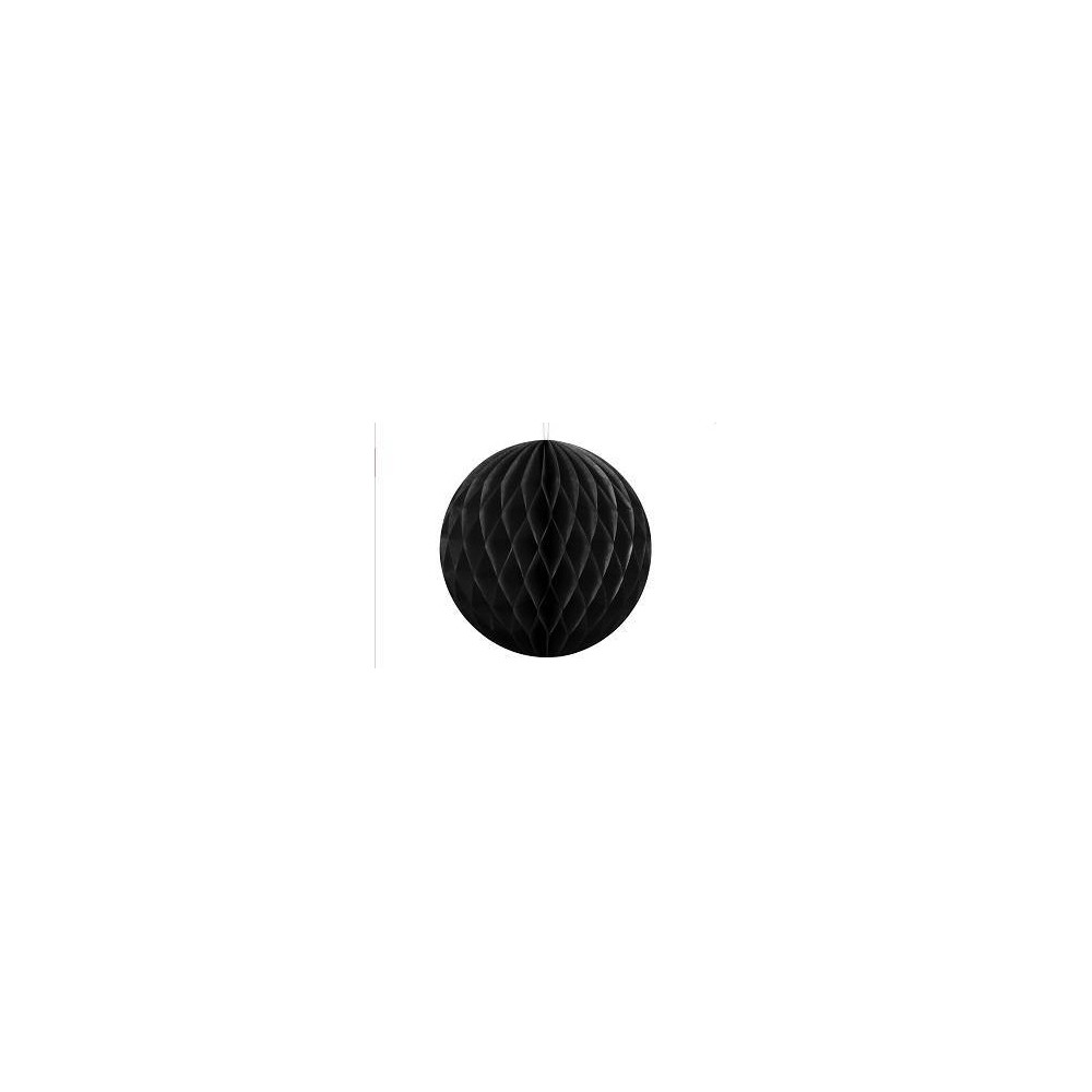 Bola Nido de Abeja Negra 10 cm (1ud)