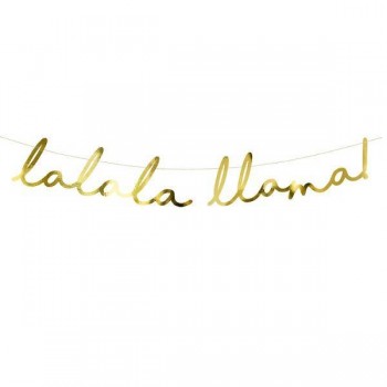 Guirnalda "lalala llama" (1 ud)