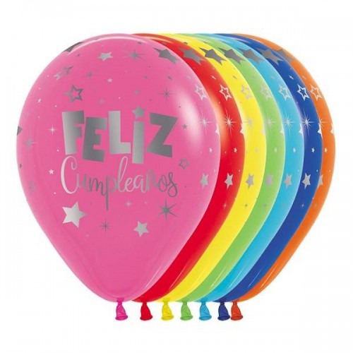 Balões Feliz Cumpleaños (10 uds)