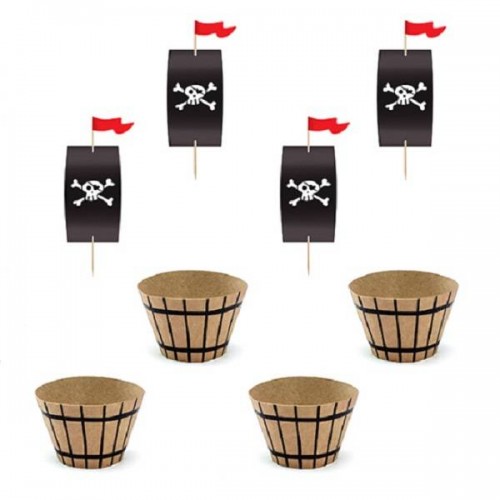 Kit Cupcakes Pirata (6 uds)