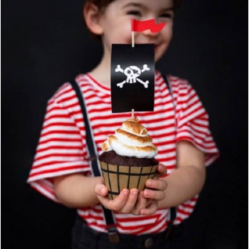 Kit Cupcakes Pirata (6 uds)