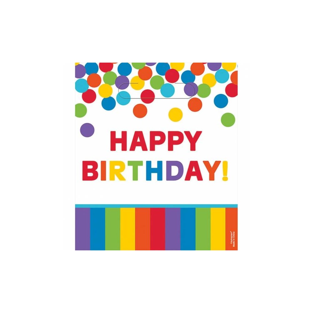 Bolsas sorpresa "Happy Birthday" multicolor (8 uds)