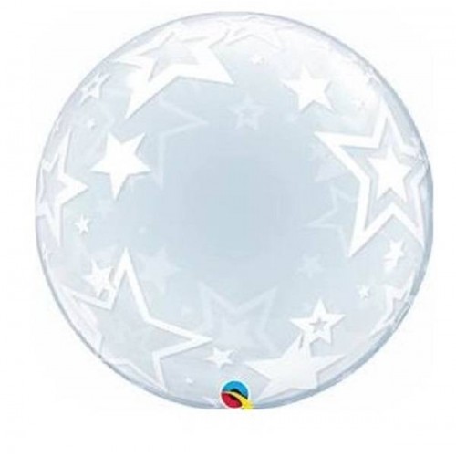 Globo Bubble Burbuja Estrellas 60 cm (1 ud)