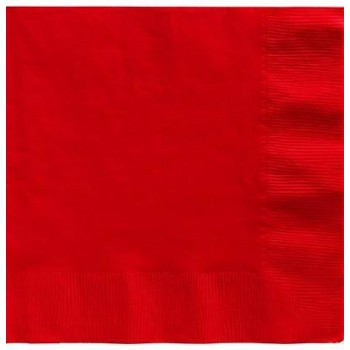 Servilletas Rojo Manzana Grandes (20 uds)