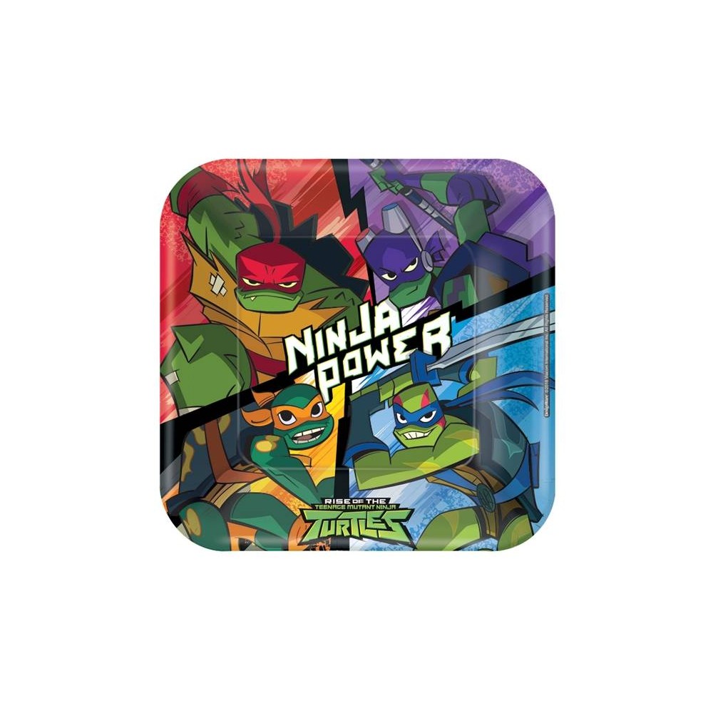 Platos 23cm Tortugas Ninja (8 uds)