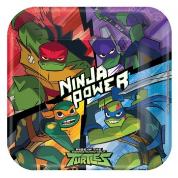 Platos 23cm Tortugas Ninja (8 uds)