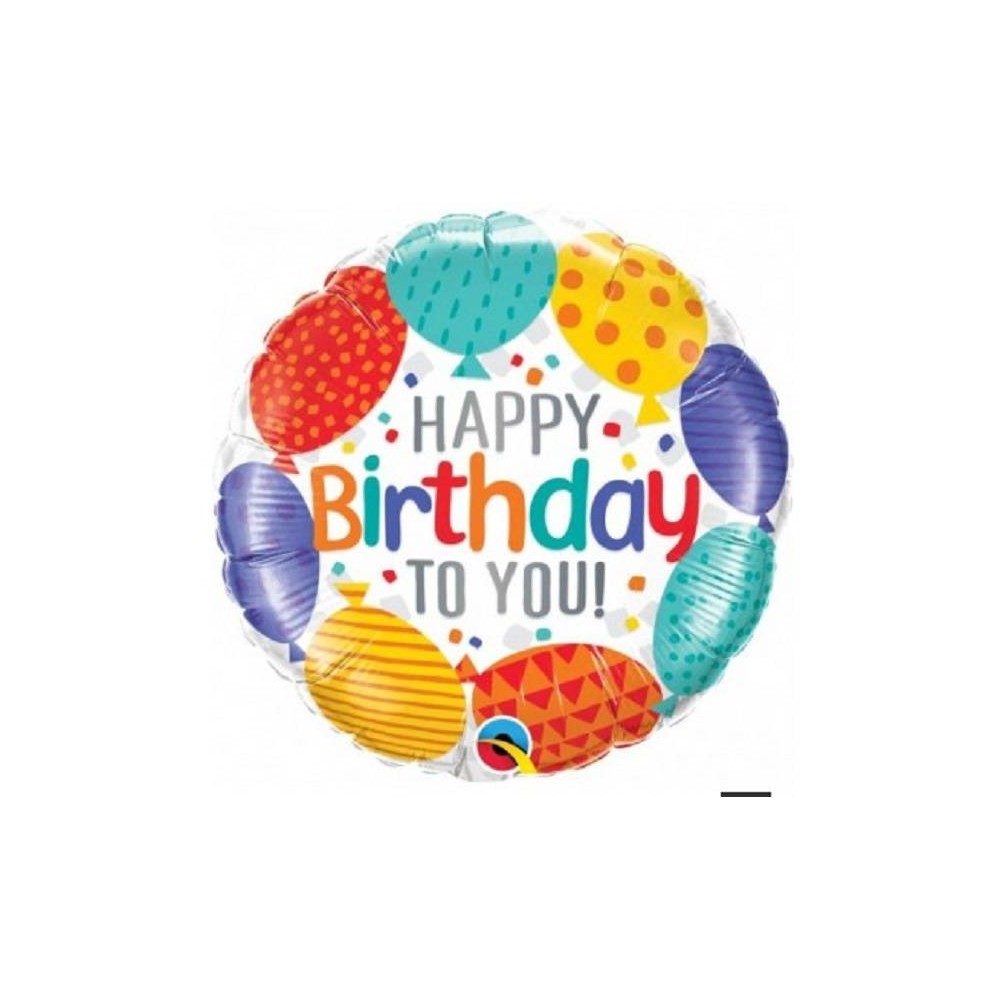 Globo "Happy Birthday" balloons (1 ud)