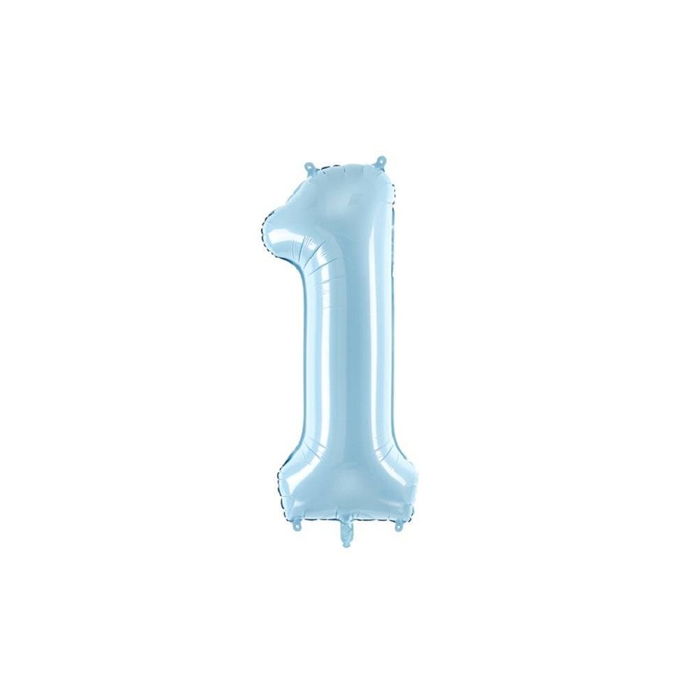 Balão Número "0" Azul - 35 cm  (1 ud)
