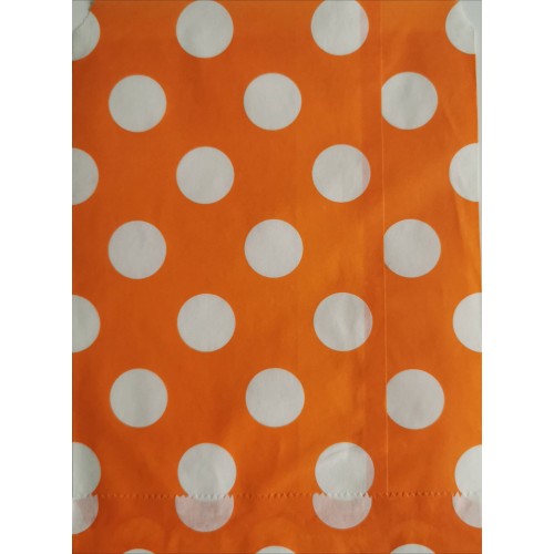 Bolsas laranja com pontos Candy Bar (25 uds)