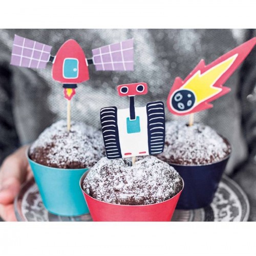 Kit cupcakes espacio (6 uds)