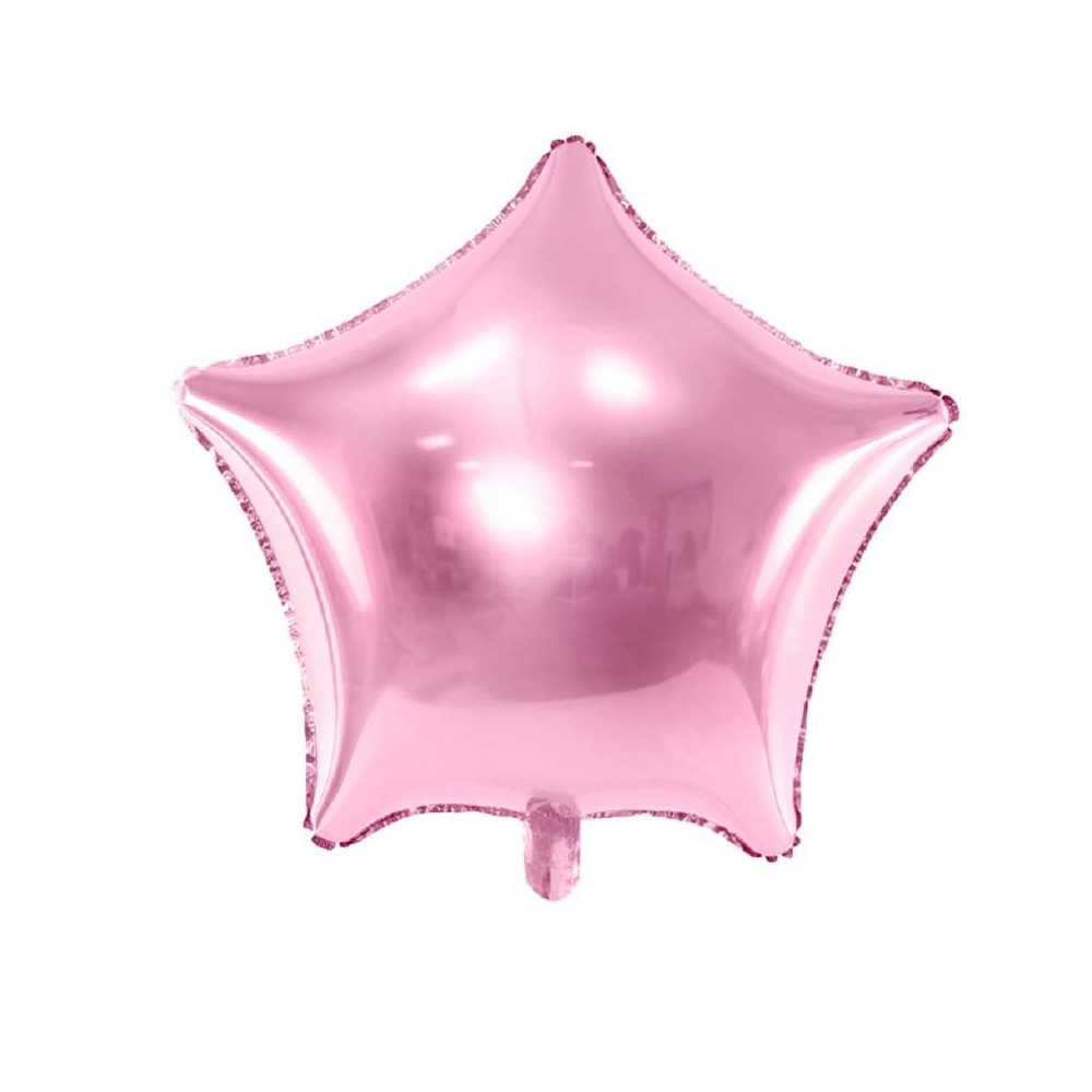 Balão Estrela Rosa Claro 48 cm (1 ud)