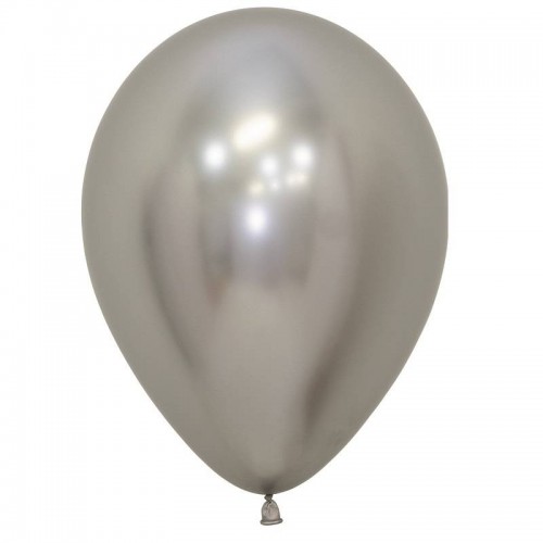 Balões Reflex Prata (12 uds)