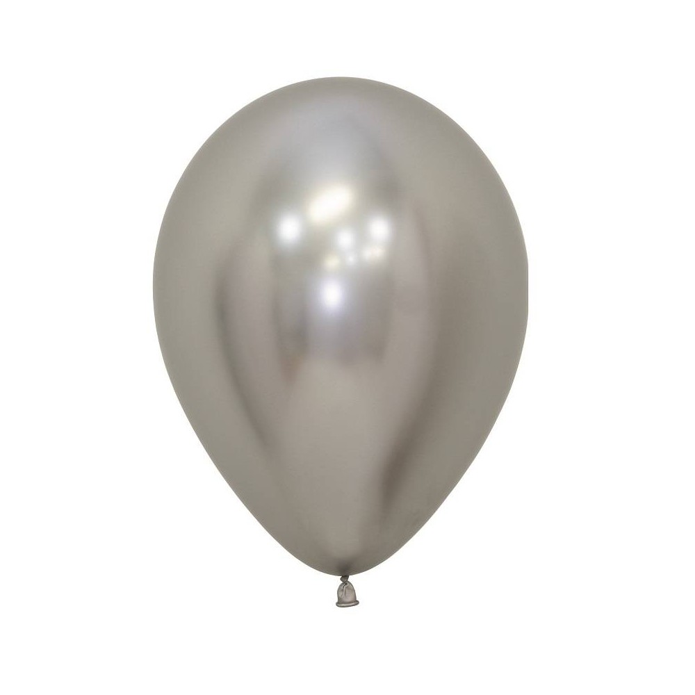 Balões Reflex Prata (12 uds)