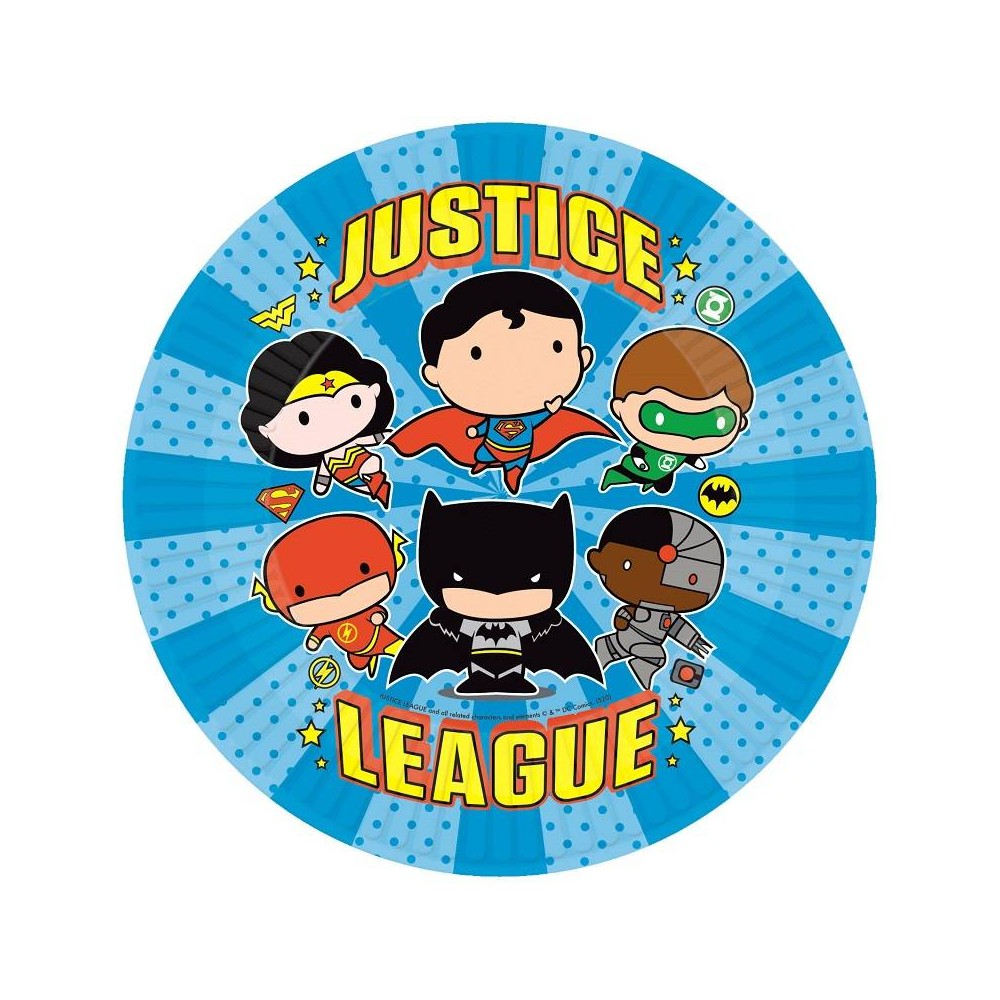 Platos la Liga de la Justicia Comic 23 cm (8 uds)