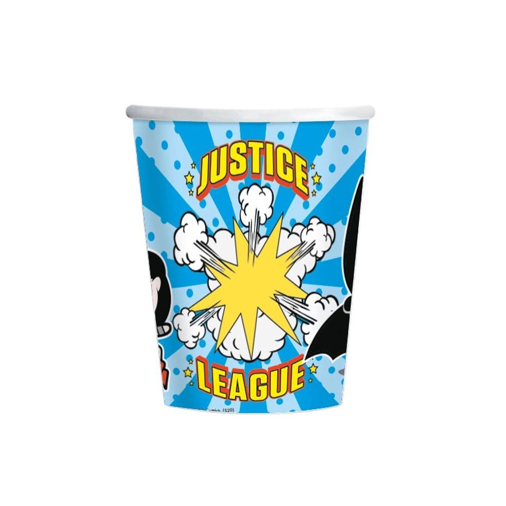 Vasos la Liga de la Justicia Comic 250 ml (8 uds)
