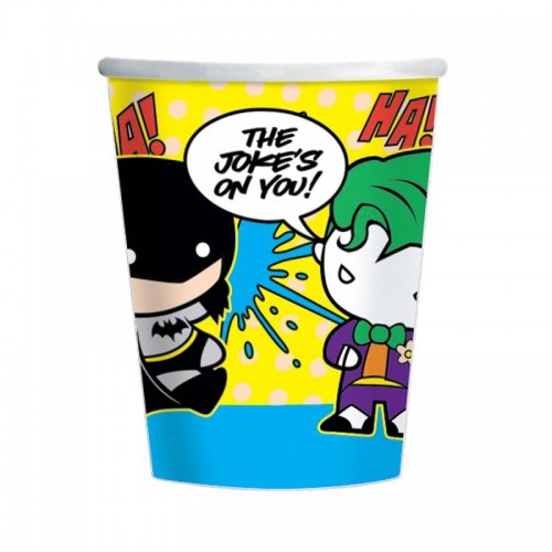 Vasos Batman & Joker Comic 250 ml (8 uds)
