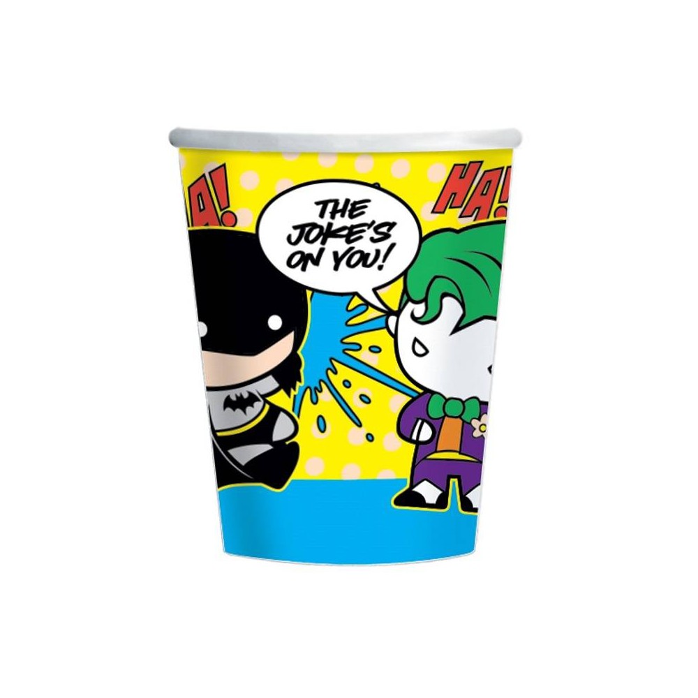 Vasos Batman & Joker Comic 250 ml (8 uds)
