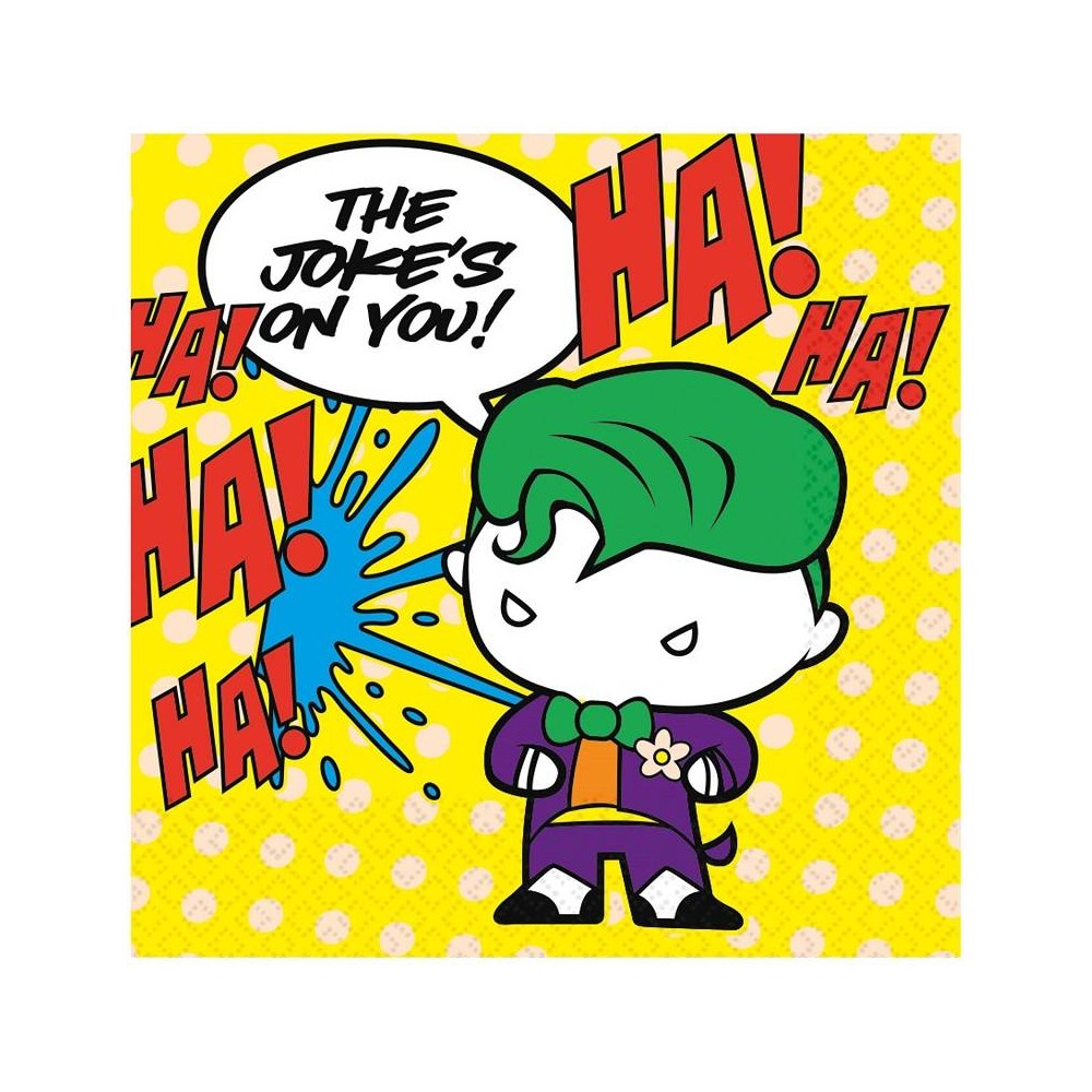 Servilletas Batman & Joker Comic grandes (16 uds)