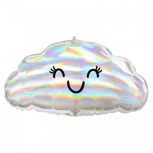 Globo Foil forma de Nube iridiscente (1 ud)