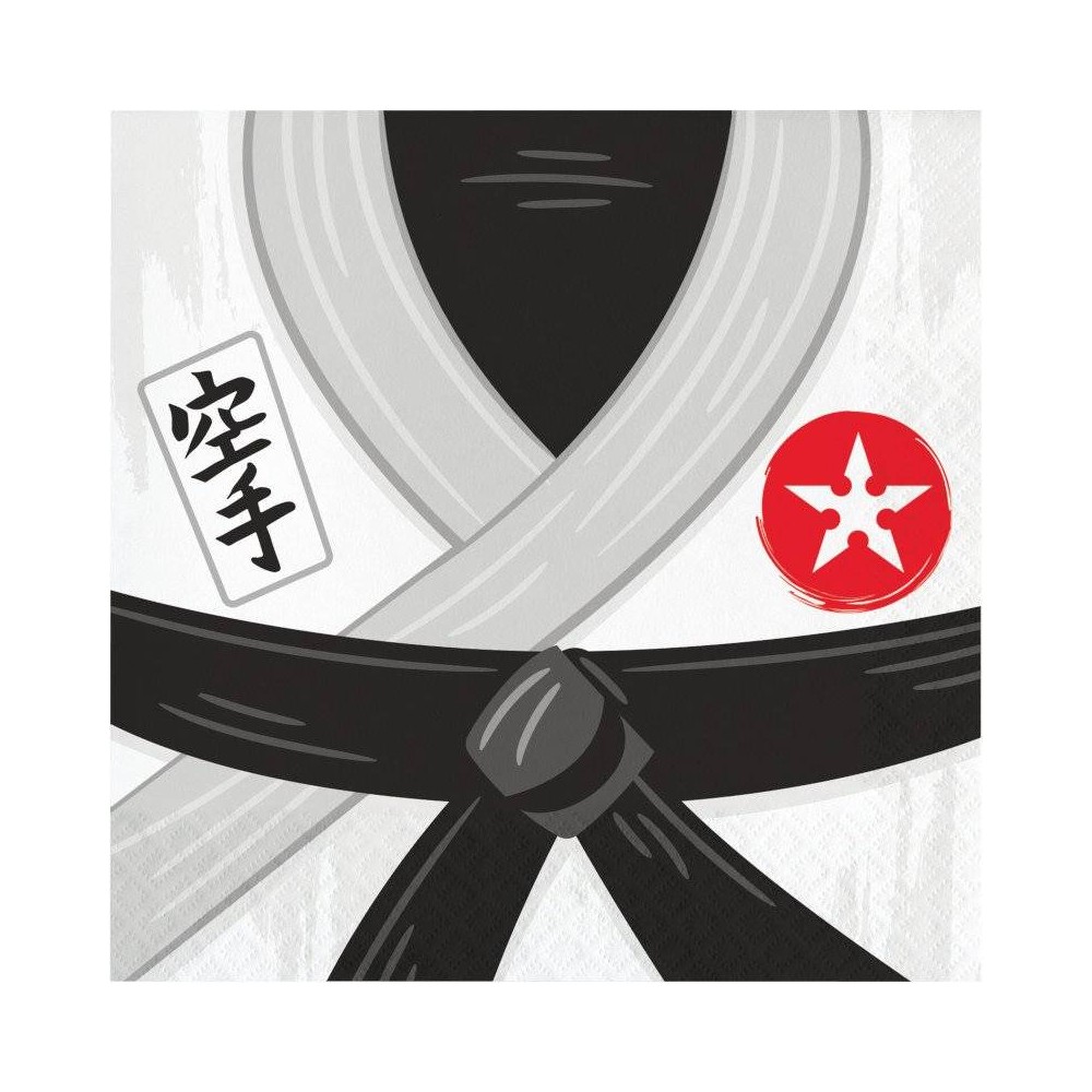 Servilletas Karate grandes (16 uds)