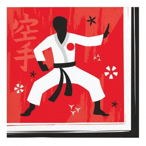 Servilletas Karate pequeñas (16 uds)