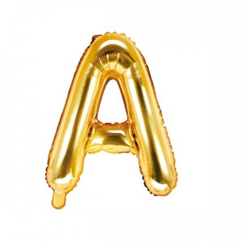 Balão Letra "A" Ouro - 35 cm  (1 ud)