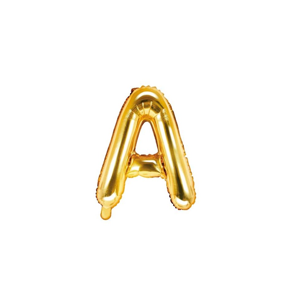 Balão Letra "A" Ouro - 35 cm  (1 ud)